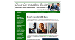 Desktop Screenshot of ccguide.co.za