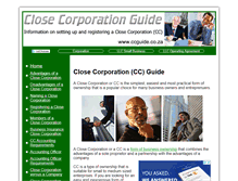 Tablet Screenshot of ccguide.co.za
